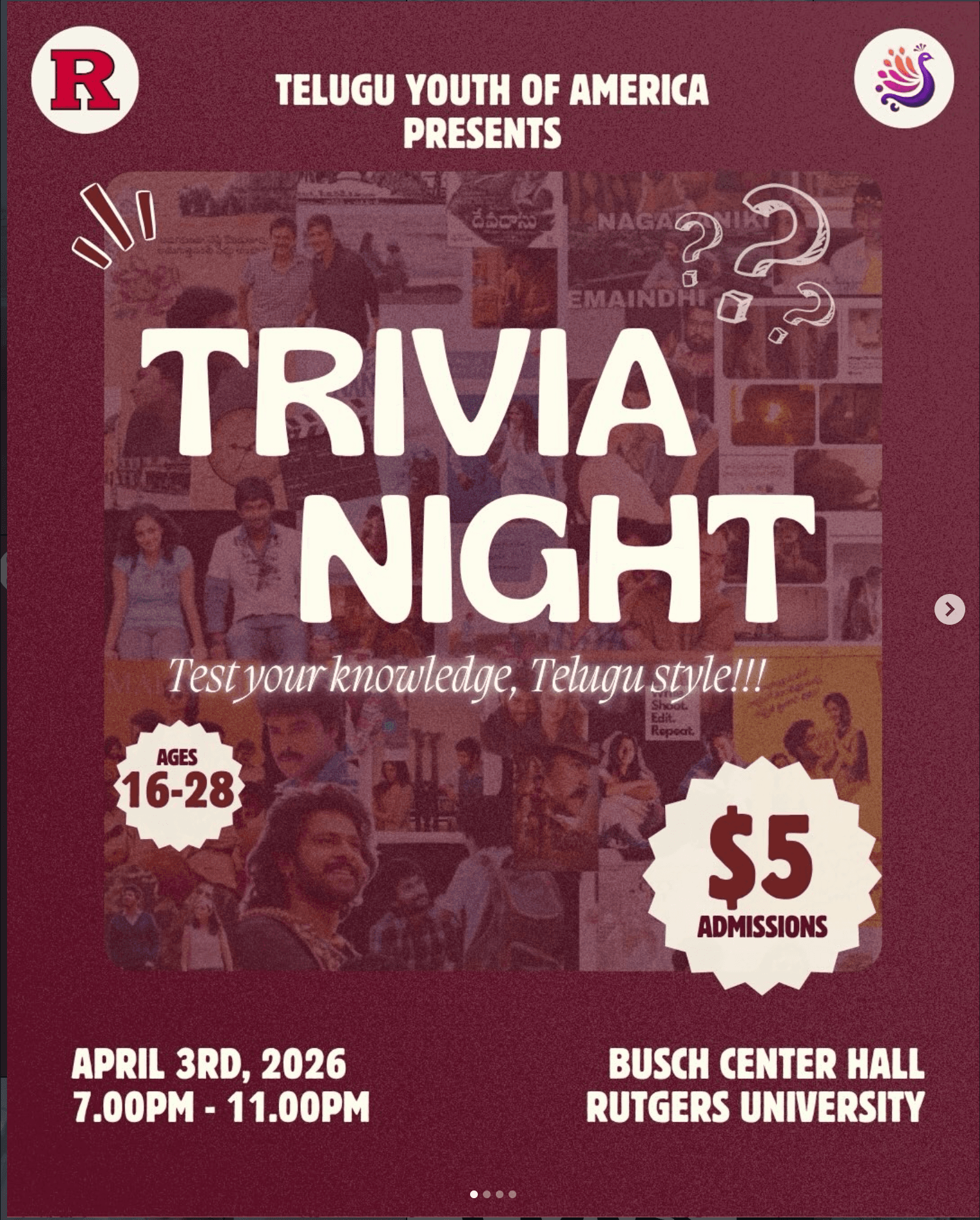 TYA Trivia Night event flyer
